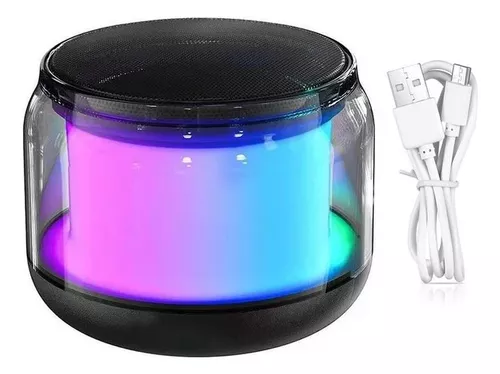 Caixa De Som Portátil Rgb Bluetooth Potente Al-8370